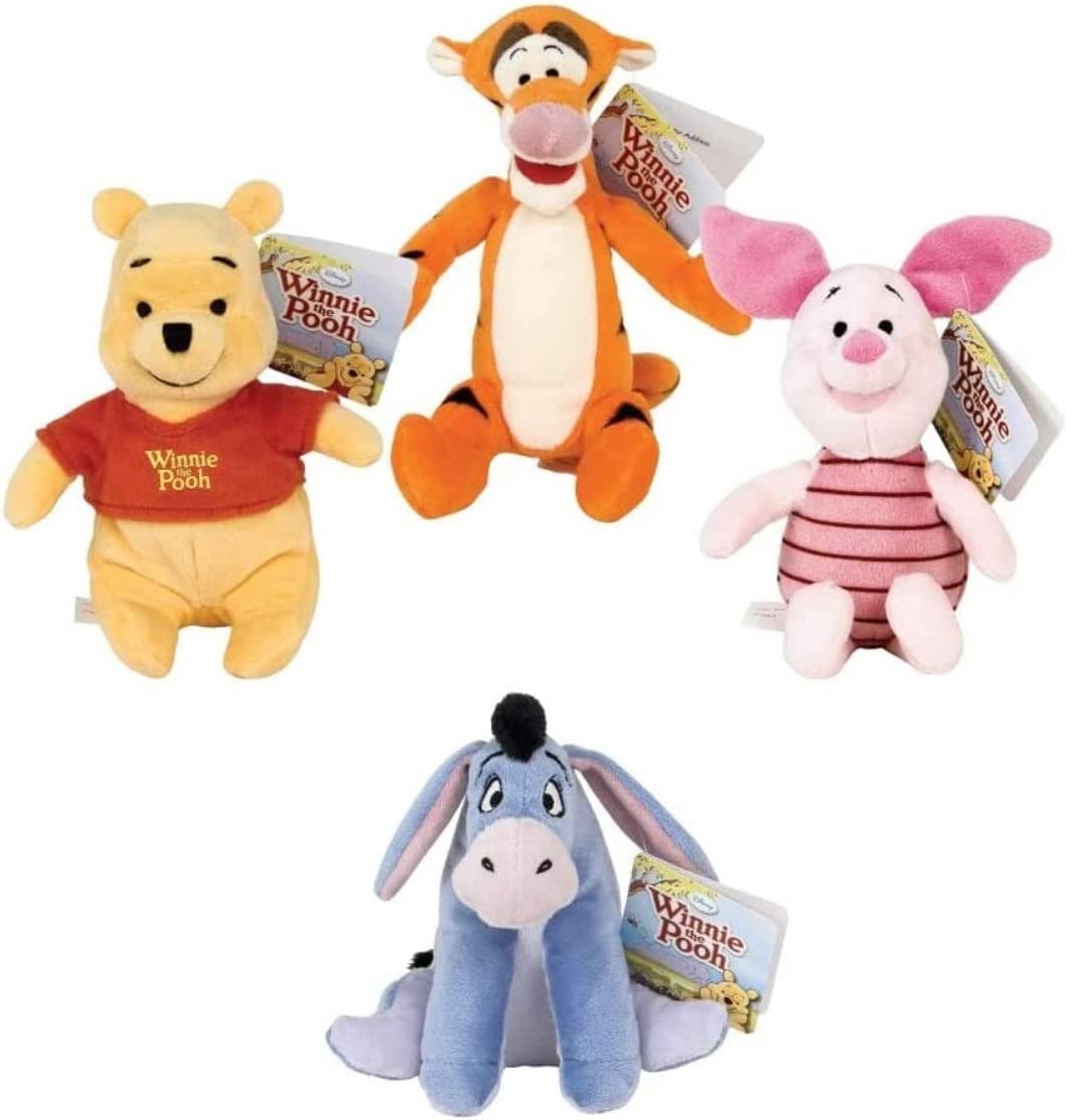 Peluches de Winnie the Pooh, Piglet, Tigger y Eeyone