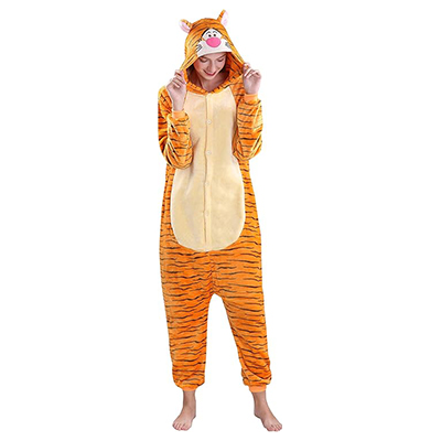 Disfraz y Pijama de Tigger de Winnie de Pooh para Adultos y Niños